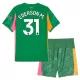 Kit De Football Gardien Manchester City Ederson Moraes M. 31 Enfant 25/26 Vert Kit De Football Gardien Manchester City Ederson Moraes M. 31 Enfant 25/26 Vert