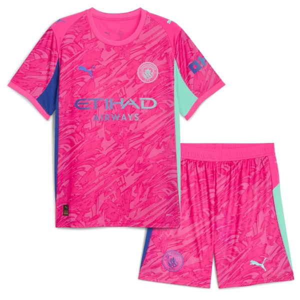 Kit De Football Gardien Manchester City Enfant 25/26 Rose Kit De Football Gardien Manchester City Enfant 25/26 Rose