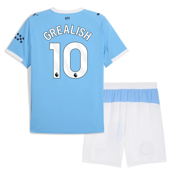 Kit De Football Manchester City Jack Grealish 10 Enfant Domicile 25/26 Kit De Football Manchester City Jack Grealish 10 Enfant Domicile 25/26