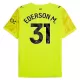 Maillot De Foot Gardien Manchester City Ederson Moraes M. 31 25/26 Jaune