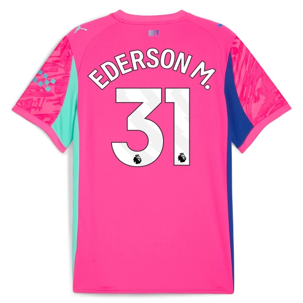 Maillot De Foot Gardien Manchester City Ederson Moraes M. 31 25/26 Rose Maillot De Foot Gardien Manchester City Ederson Moraes M. 31 25/26 Rose
