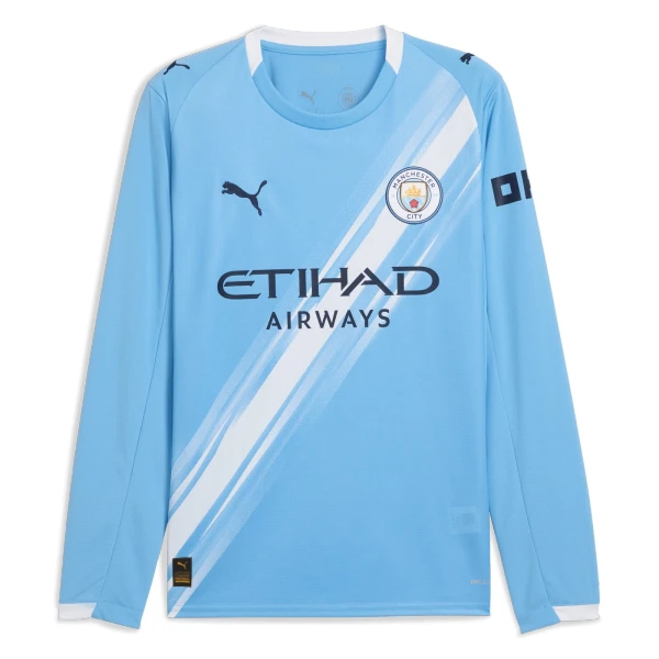 Maillot De Foot Manchester City Erling Haaland 9 Domicile 25/26 Manches Longues