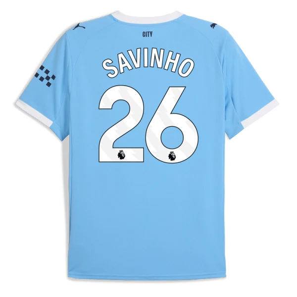 Maillot De Foot Manchester City Savinho 26 Domicile 25/26 Maillot De Foot Manchester City Savinho 26 Domicile 25/26