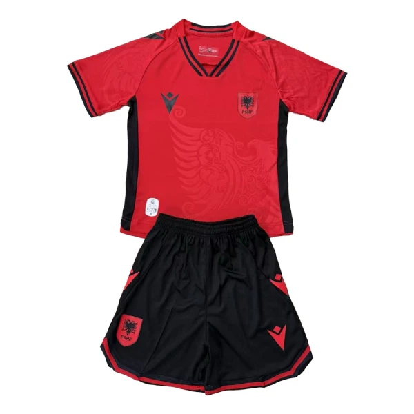 Kit De Football Albanie Enfant Domicile 25/26 Kit De Football Albanie Enfant Domicile 25/26