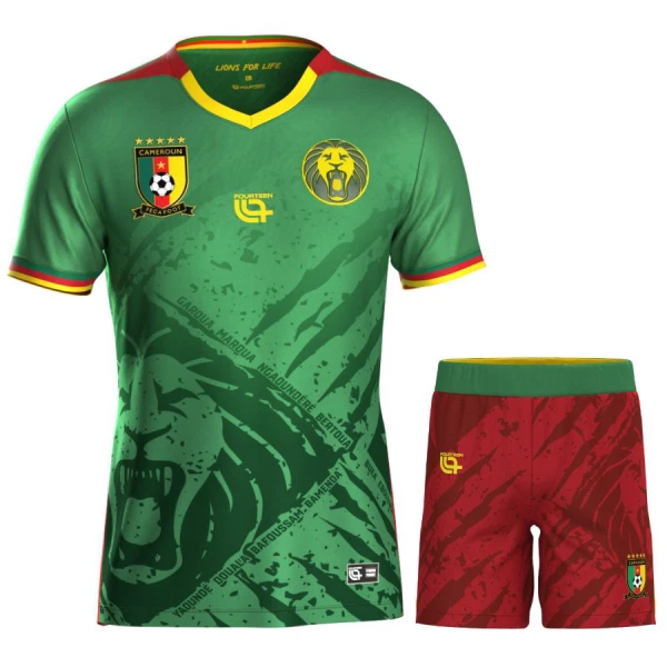 Kit De Football Cameroun Enfant Domicile 2025 Kit De Football Cameroun Enfant Domicile 2025