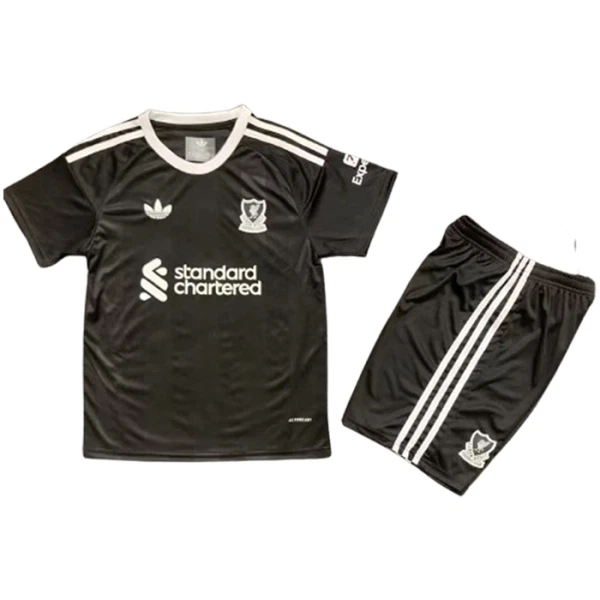Kit De Football Gardien Liverpool Enfant 25/26 Noir Kit De Football Gardien Liverpool Enfant 25/26 Noir