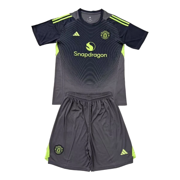 Kit De Football Gardien Manchester United Enfant 25/26 Noir Kit De Football Gardien Manchester United Enfant 25/26 Noir