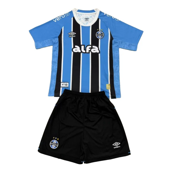 Kit De Football Grêmio FBPA Enfant Domicile 25/26 Kit De Football Grêmio FBPA Enfant Domicile 25/26