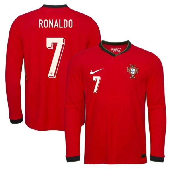 Maillot De Foot Portugal Cristiano Ronaldo 7 Domicile 2025 Manches Longues Maillot De Foot Portugal Cristiano Ronaldo 7 Domicile 2025 Manches Longues