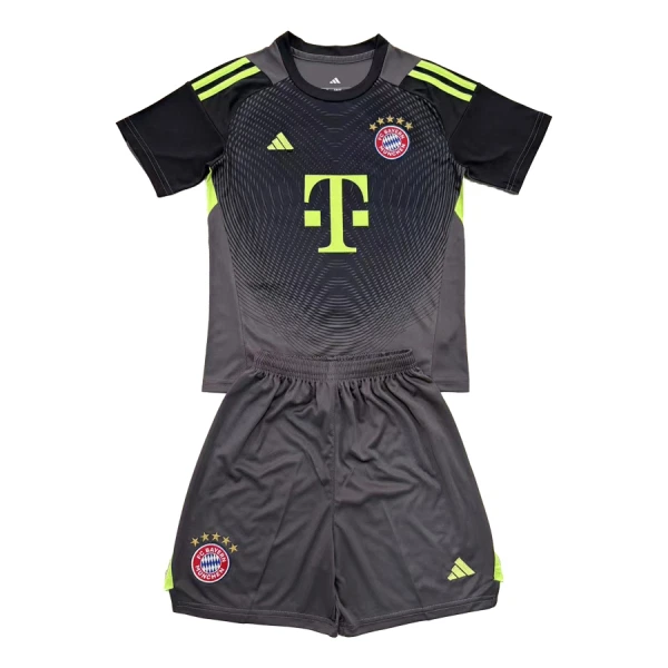 Kit De Football Gardien FC Bayern Munich Enfant 25/26 Noir Kit De Football Gardien FC Bayern Munich Enfant 25/26 Noir