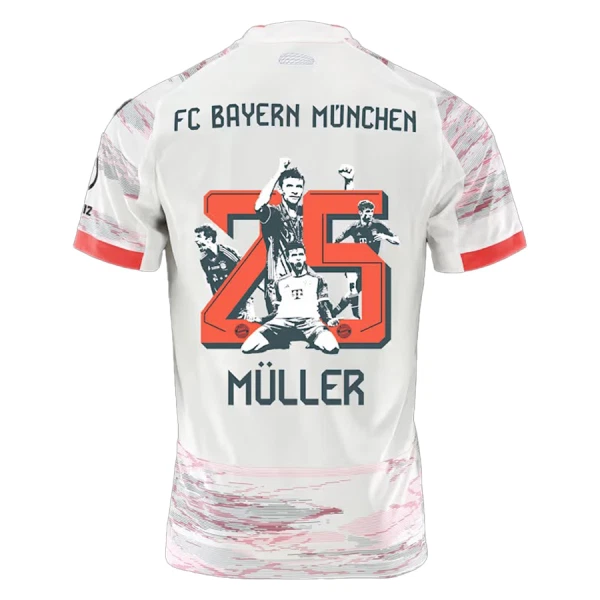 Maillot De Foot FC Bayern Munich Thomas Müller 25 Extérieur 25/26 - Spécial Maillot De Foot FC Bayern Munich Thomas Müller 25 Extérieur 25/26 - Spécial