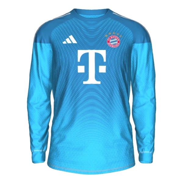 Maillot De Foot Gardien FC Bayern Munich 25/26 Manches Longues Bleu Maillot De Foot Gardien FC Bayern Munich 25/26 Manches Longues Bleu
