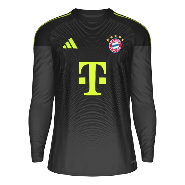 Maillot De Foot Gardien FC Bayern Munich 25/26 Manches Longues Noir Maillot De Foot Gardien FC Bayern Munich 25/26 Manches Longues Noir