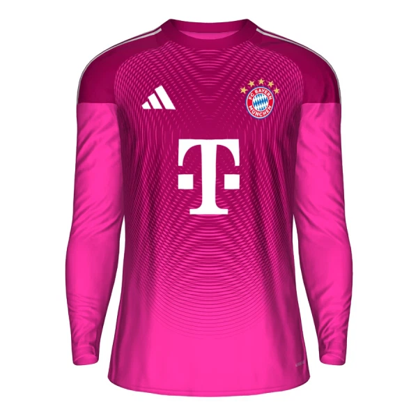 Maillot De Foot Gardien FC Bayern Munich 25/26 Manches Longues Rose Maillot De Foot Gardien FC Bayern Munich 25/26 Manches Longues Rose