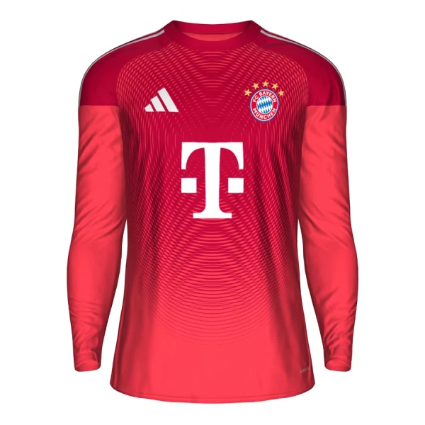 Maillot De Foot Gardien FC Bayern Munich 25/26 Manches Longues Rouge Maillot De Foot Gardien FC Bayern Munich 25/26 Manches Longues Rouge