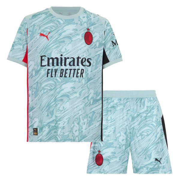 Kit De Football Gardien Milan AC Enfant 25/26 Bleu Kit De Football Gardien Milan AC Enfant 25/26 Bleu