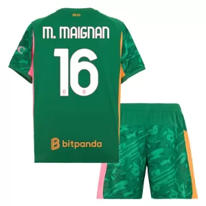 Kit De Football Gardien Milan AC M. Maignan 16 Enfant 25/26 Vert Kit De Football Gardien Milan AC M. Maignan 16 Enfant 25/26 Vert