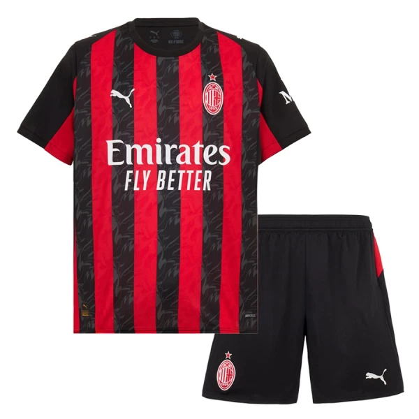 Kit De Football Milan AC Enfant Domicile 25/26 Kit De Football Milan AC Enfant Domicile 25/26