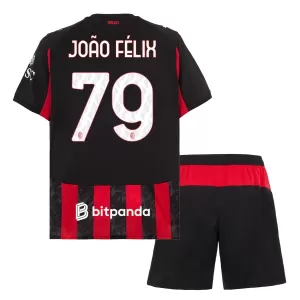 Kit De Football Milan AC João Félix 79 Enfant Domicile 25/26 Kit De Football Milan AC João Félix 79 Enfant Domicile 25/26