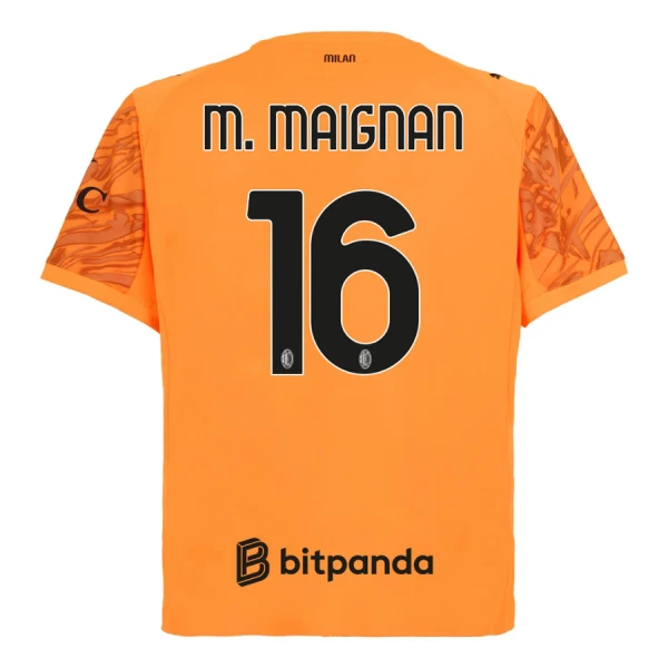 Maillot De Foot Gardien Milan AC M. Maignan 16 25/26 Orange Maillot De Foot Gardien Milan AC M. Maignan 16 25/26 Orange