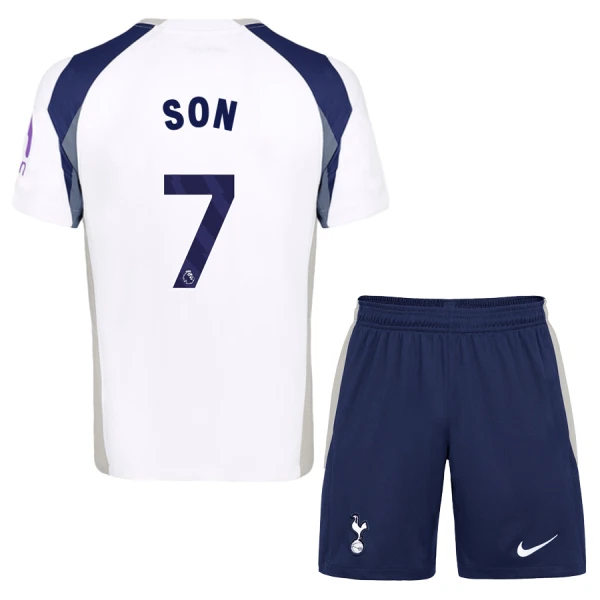 Kit De Football Tottenham Hotspur Heung-min Son 7 Enfant Domicile 25/26 Kit De Football Tottenham Hotspur Heung-min Son 7 Enfant Domicile 25/26