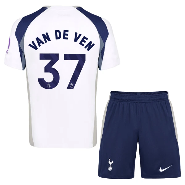 Kit De Football Tottenham Hotspur Van De Ven 37 Enfant Domicile 25/26 Kit De Football Tottenham Hotspur Van De Ven 37 Enfant Domicile 25/26