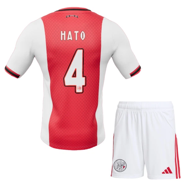Kit De Football Ajax Amsterdam Hato 4 Enfant Domicile 25/26 Kit De Football Ajax Amsterdam Hato 4 Enfant Domicile 25/26