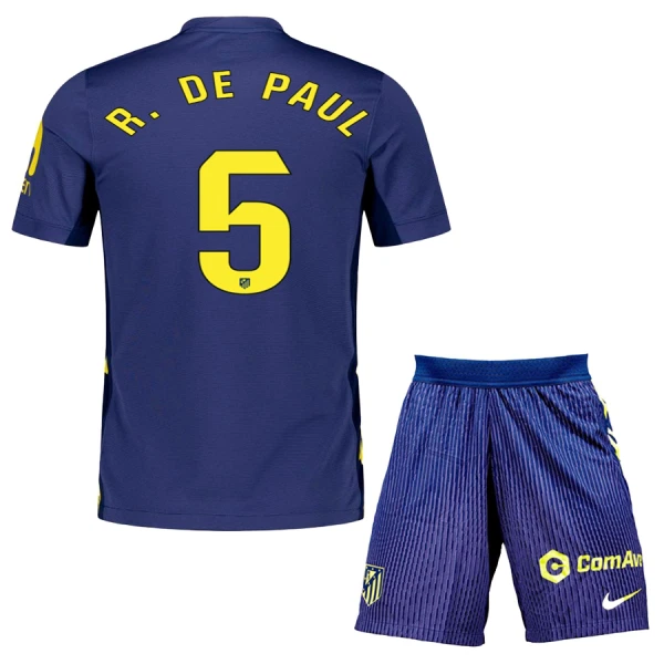 Kit De Football Atlético Madrid Rodrigo de Paul 5 Enfant Extérieur 25/26 Kit De Football Atlético Madrid Rodrigo de Paul 5 Enfant Extérieur 25/26