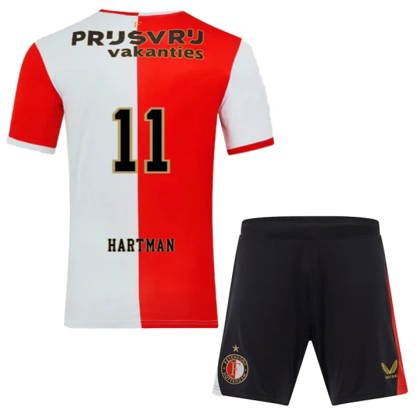 Kit De Football Feyenoord Rotterdam Hartman 11 Enfant Domicile 25/26 Kit De Football Feyenoord Rotterdam Hartman 11 Enfant Domicile 25/26