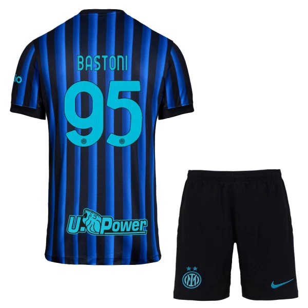 Kit De Football Inter Milan Bastoni 95 Enfant Domicile 25/26 Kit De Football Inter Milan Bastoni 95 Enfant Domicile 25/26