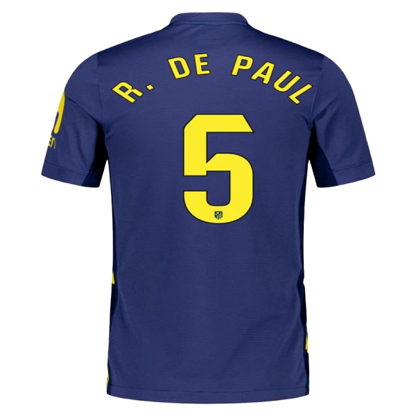 Maillot De Foot Atlético Madrid Rodrigo de Paul 5 Extérieur 25/26 Maillot De Foot Atlético Madrid Rodrigo de Paul 5 Extérieur 25/26