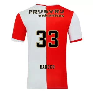Maillot De Foot Feyenoord Rotterdam Hancko 33 Domicile 25/26