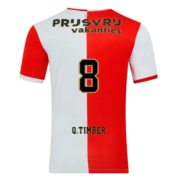 Maillot De Foot Feyenoord Rotterdam Q. Timber 8 Domicile 25/26 Maillot De Foot Feyenoord Rotterdam Q. Timber 8 Domicile 25/26