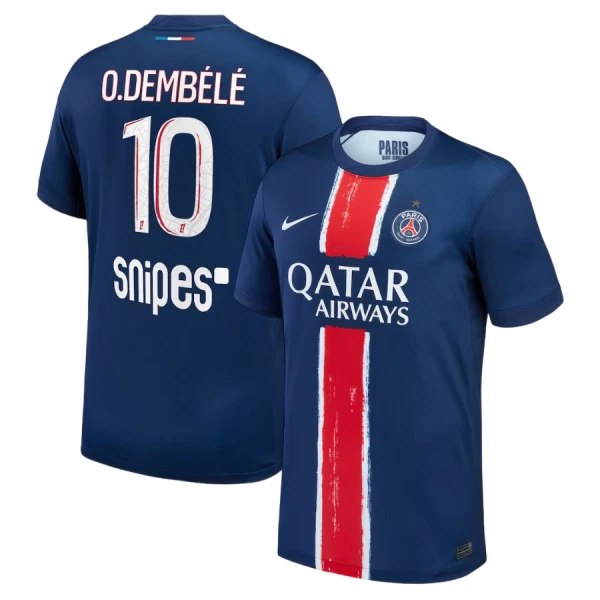 Maillot De Foot Paris Saint-Germain 1 Star Ousmane Dembélé 10 Domicile 24/25 Maillot De Foot Paris Saint-Germain 1 Star Ousmane Dembélé 10 Domicile 24/25