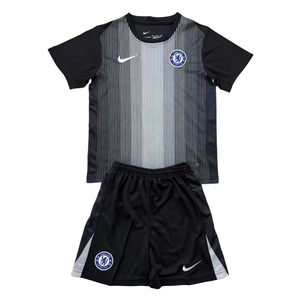 Kit De Football Gardien Chelsea Enfant 25/26 Noir Kit De Football Gardien Chelsea Enfant 25/26 Noir