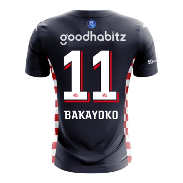 Maillot De Foot PSV Eindhoven Bakayoyo 11 Extérieur 25/26 Maillot De Foot PSV Eindhoven Bakayoyo 11 Extérieur 25/26