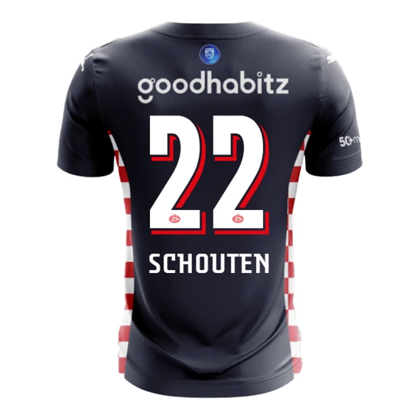 Maillot De Foot PSV Eindhoven Schouten 22 Extérieur 25/26 Maillot De Foot PSV Eindhoven Schouten 22 Extérieur 25/26