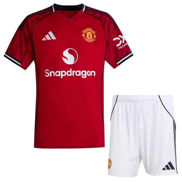 Kit De Football Manchester United Enfant Domicile 25/26 Kit De Football Manchester United Enfant Domicile 25/26