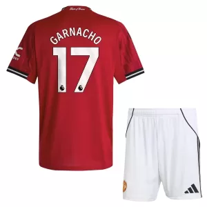 Kit De Football Manchester United Garnacho 17 Enfant Domicile 25/26