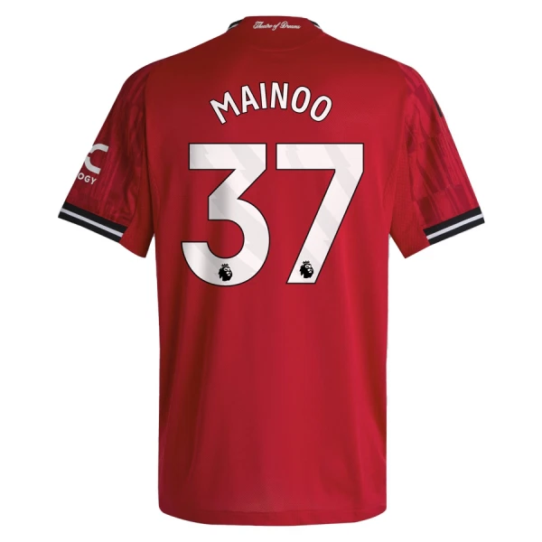Maillot De Foot Manchester United Mainoo 37 Domicile 25/26 Maillot De Foot Manchester United Mainoo 37 Domicile 25/26