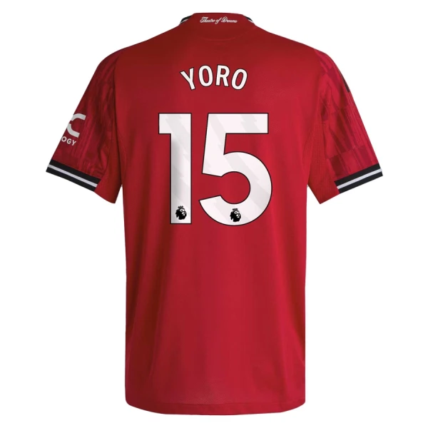 Maillot De Foot Manchester United Yoro 15 Domicile 25/26 Maillot De Foot Manchester United Yoro 15 Domicile 25/26