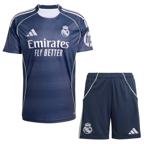 Kit De Football Real Madrid Enfant Extérieur 25/26 Kit De Football Real Madrid Enfant Extérieur 25/26