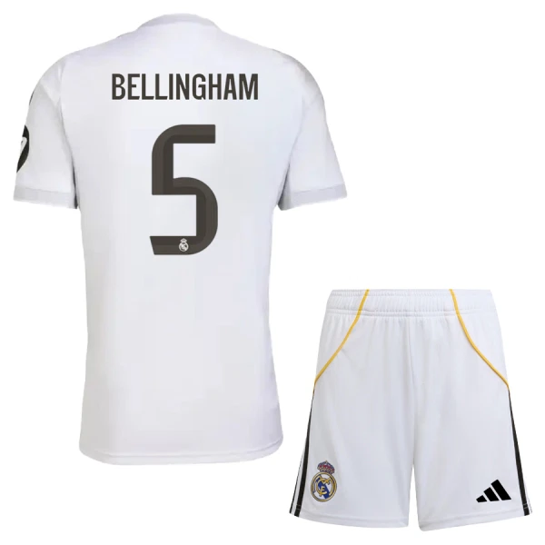 Kit De Football Real Madrid Jude Bellingham 5 Enfant Domicile 25/26 Kit De Football Real Madrid Jude Bellingham 5 Enfant Domicile 25/26