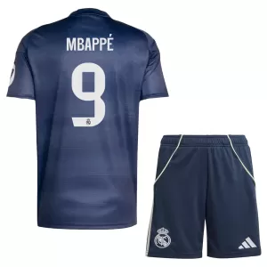 Kit De Football Real Madrid Kylian Mbappé 9 Enfant Extérieur 25/26 Kit De Football Real Madrid Kylian Mbappé 9 Enfant Extérieur 25/26