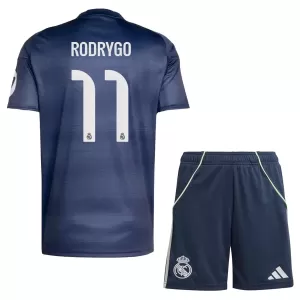 Kit De Football Real Madrid Rodrygo Goes 11 Enfant Extérieur 25/26 Kit De Football Real Madrid Rodrygo Goes 11 Enfant Extérieur 25/26