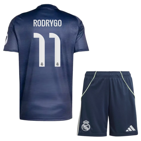 Kit De Football Real Madrid Rodrygo Goes 11 Enfant Extérieur 25/26 Kit De Football Real Madrid Rodrygo Goes 11 Enfant Extérieur 25/26