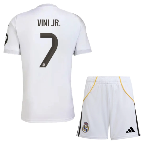 Kit De Football Real Madrid Vinicius Junior 7 Enfant Domicile 25/26 Kit De Football Real Madrid Vinicius Junior 7 Enfant Domicile 25/26