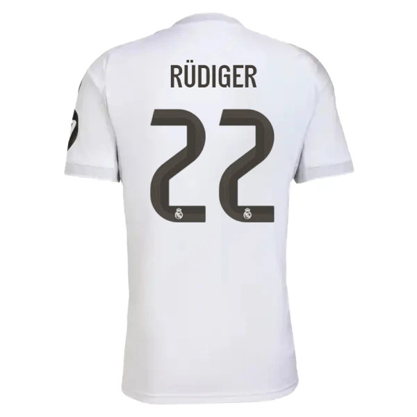 Maillot De Foot Real Madrid Antonio Rudiger 22 Domicile 25/26 Maillot De Foot Real Madrid Antonio Rudiger 22 Domicile 25/26