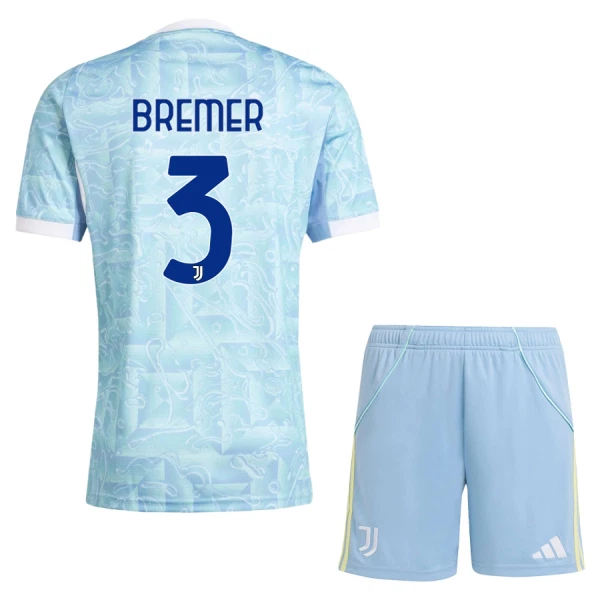 Kit De Football Juventus Bremer 3 Enfant Extérieur 25/26 Kit De Football Juventus Bremer 3 Enfant Extérieur 25/26