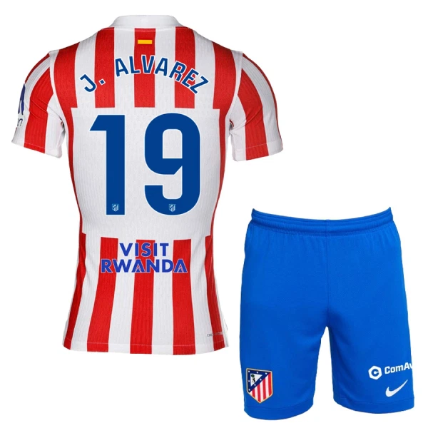 Kit De Football Atlético Madrid Julián Álvarez 19 Enfant Domicile 25/26 Kit De Football Atlético Madrid Julián Álvarez 19 Enfant Domicile 25/26